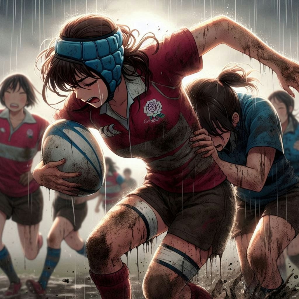 🏉泥まみれの女子ラグビー 104