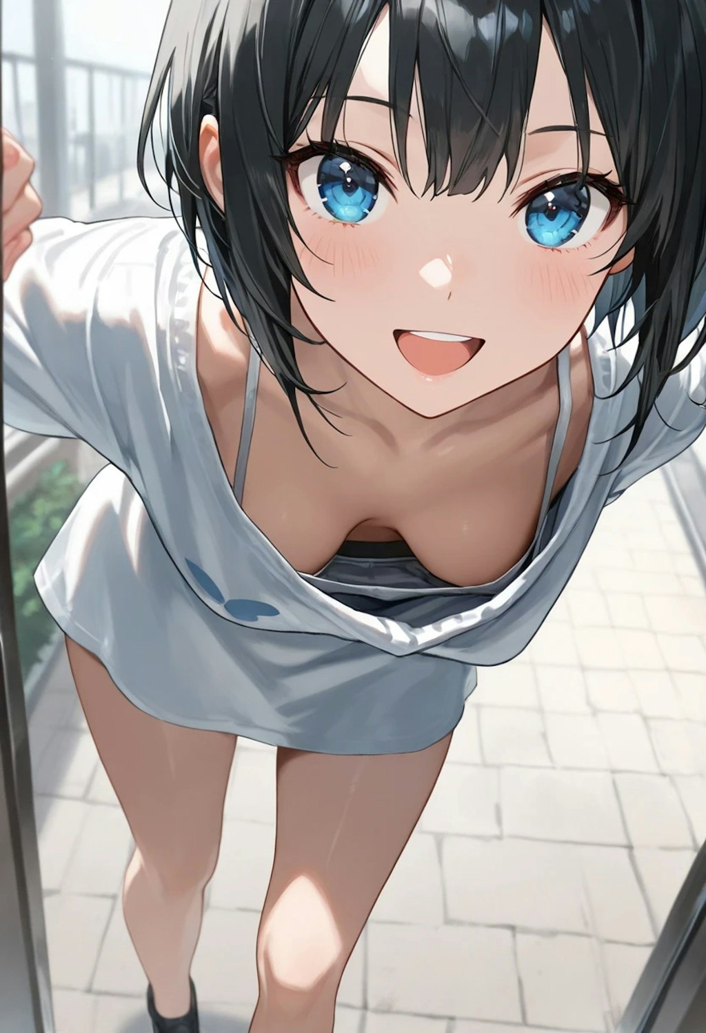 胸チラ