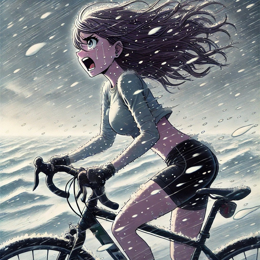 氷雪サイクリング