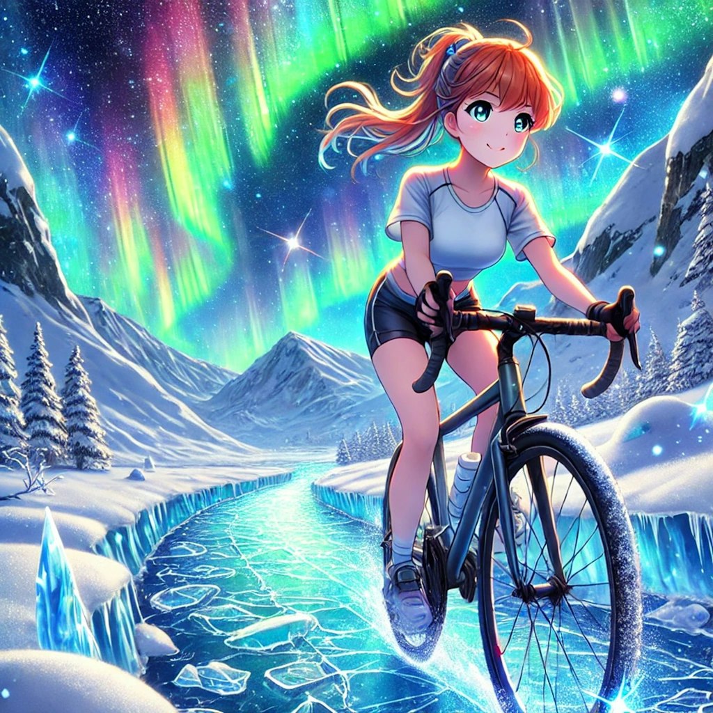 氷雪サイクリング