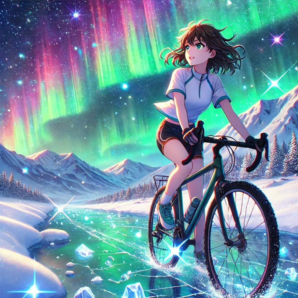 氷雪サイクリング