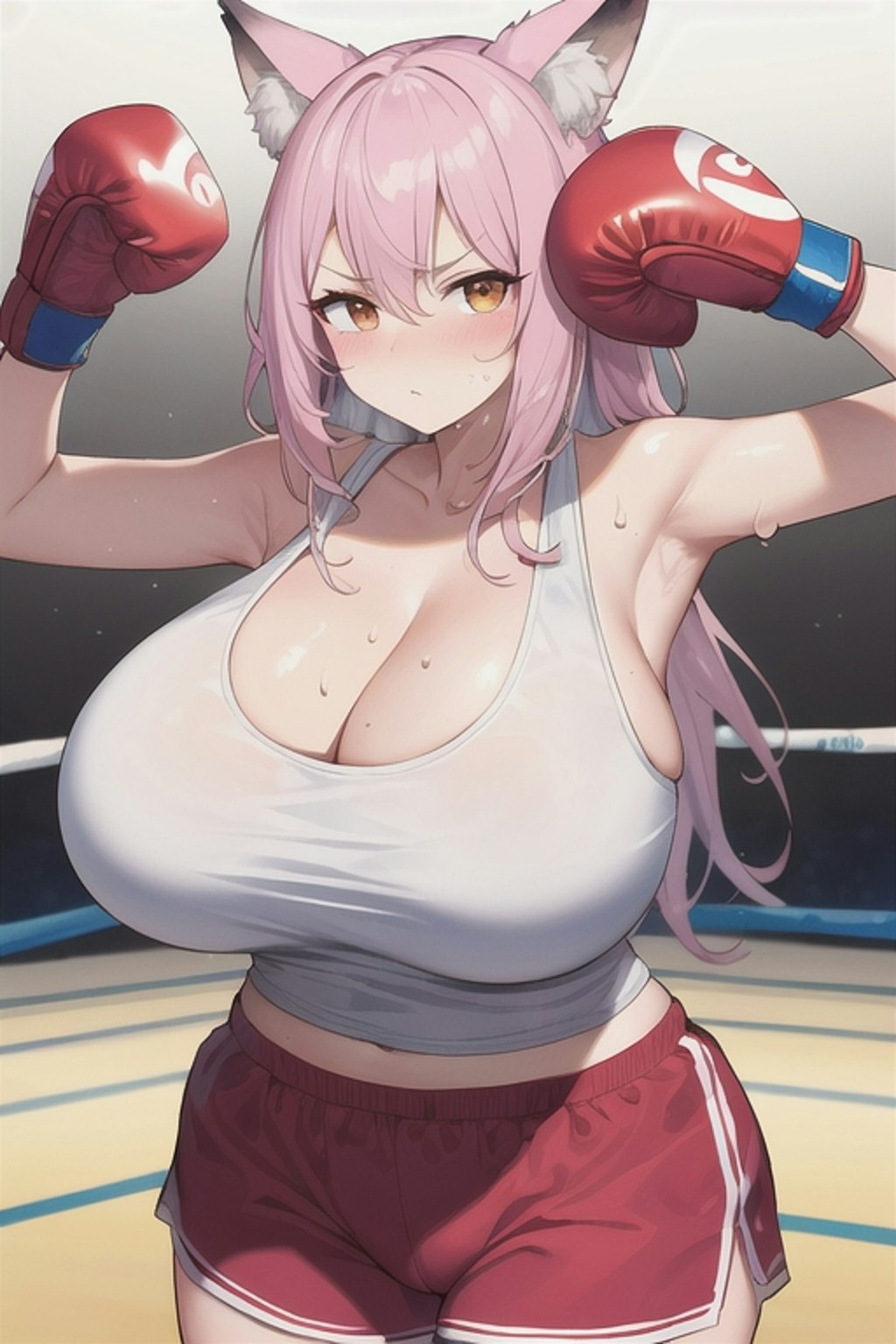 ボクシング爆乳狐娘2