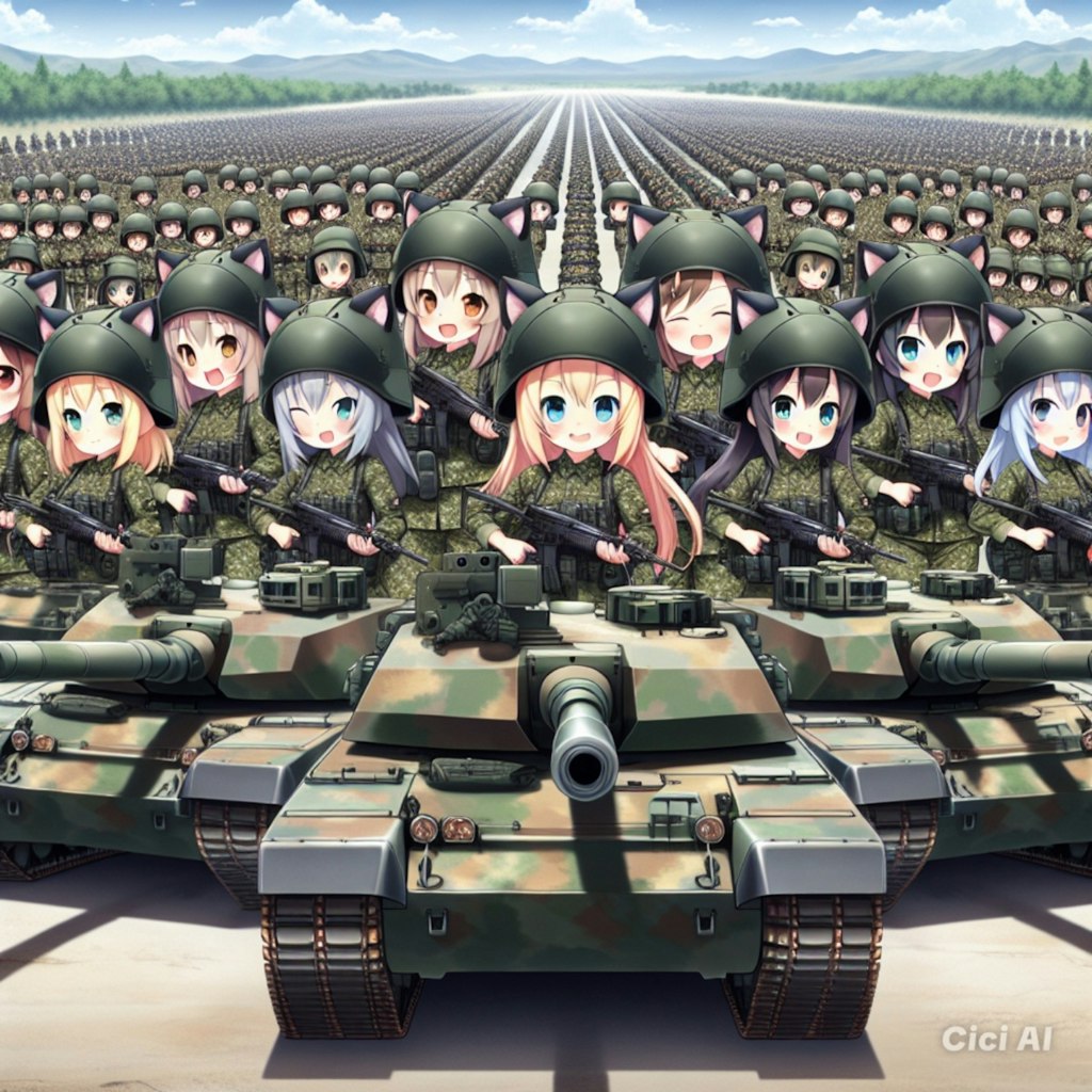 GC戦 戦車 戦いは数にゃよネコノテ！