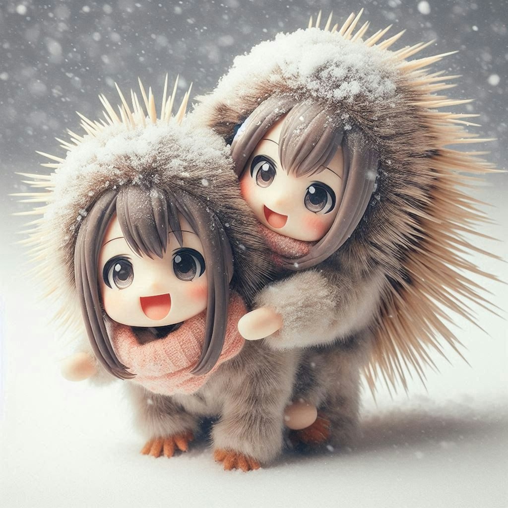 ヤマネズミのおしくらまんじゅう