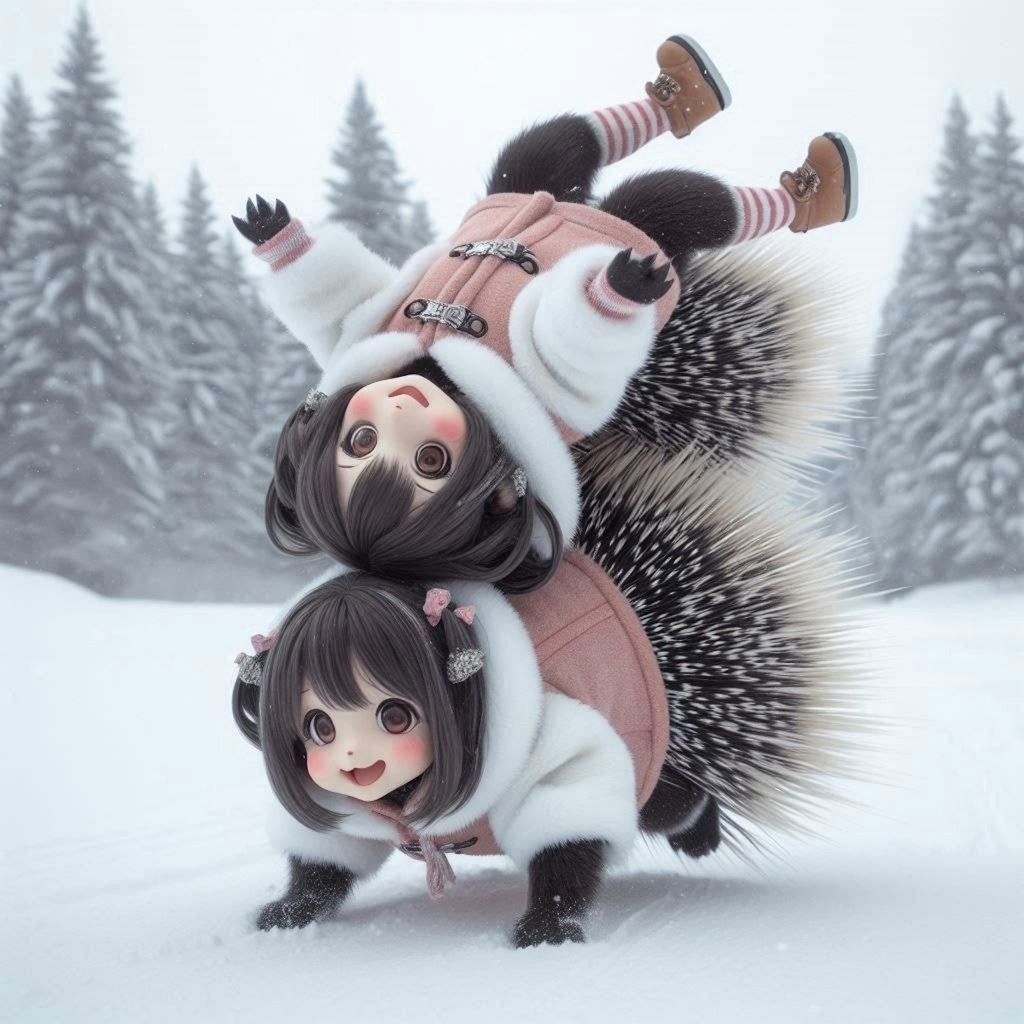 ヤマネズミのおしくらまんじゅう