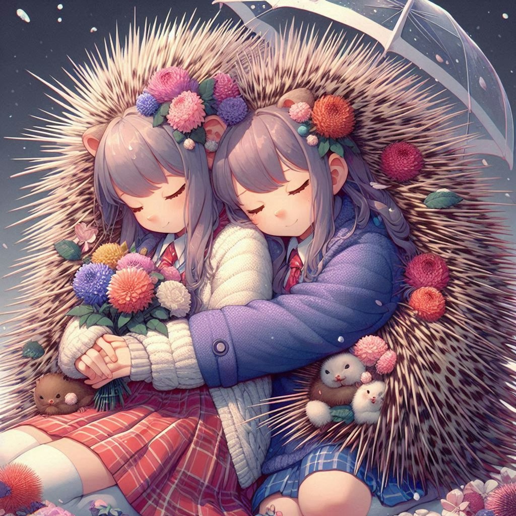 ヤマネズミのおしくらまんじゅう