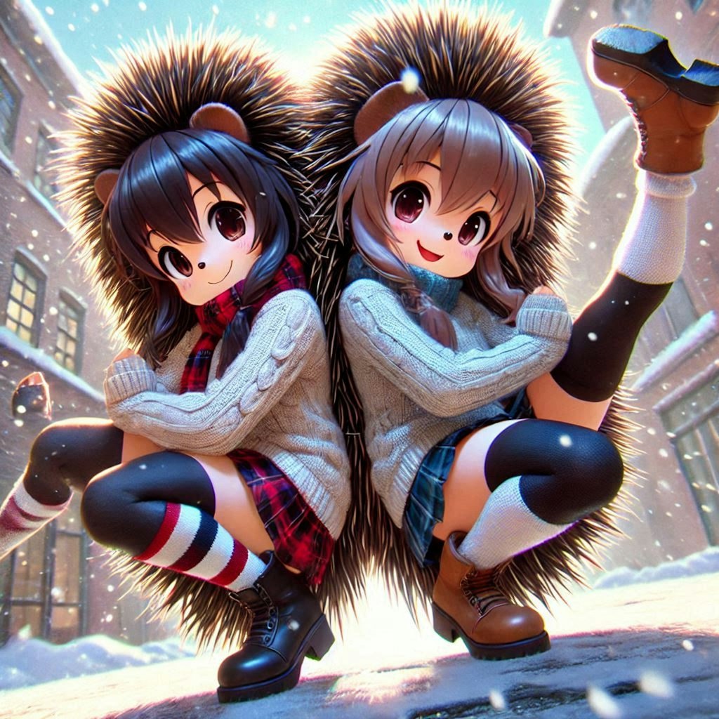 ヤマネズミのおしくらまんじゅう