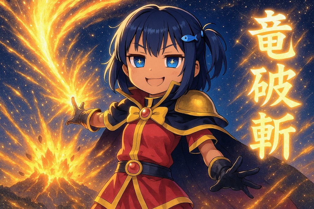 竜破斬を唱えるこなつちゃん