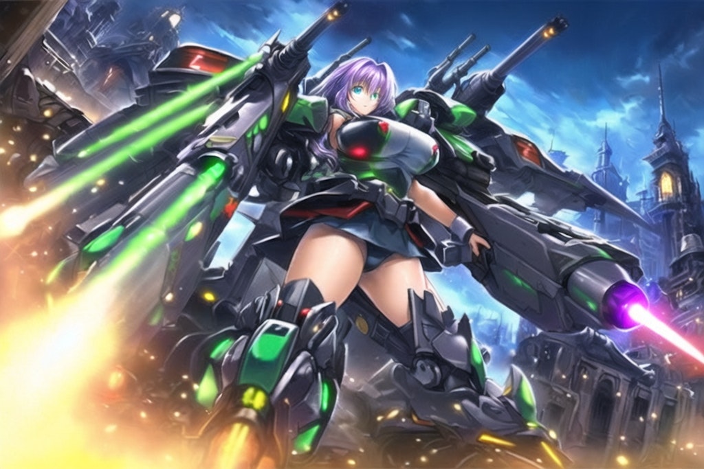 WING UNIT GIRL 11 (heavy artillery armament)