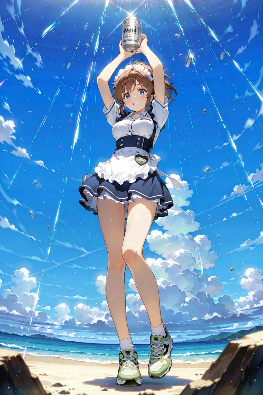 本日、海の家は胸盛りサーバー多めで～す❤
