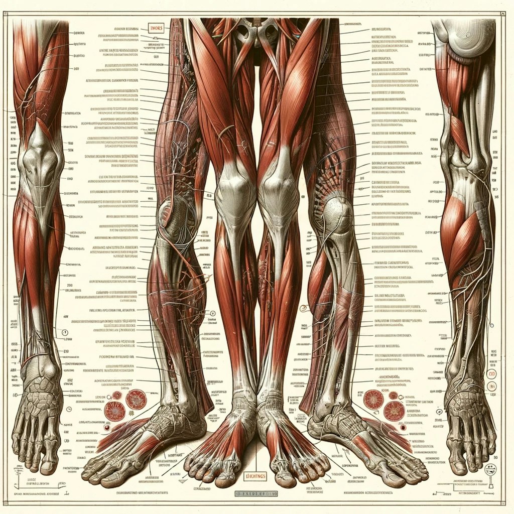 下肢の解剖図