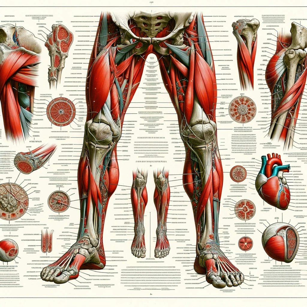 下肢の解剖図