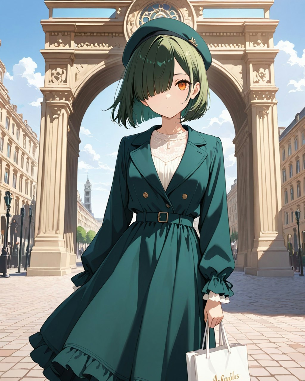 目隠れボブ子inおフランス