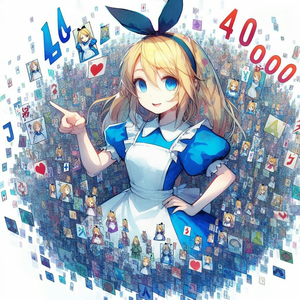 4000いいね達成🔢数字の国のアリス