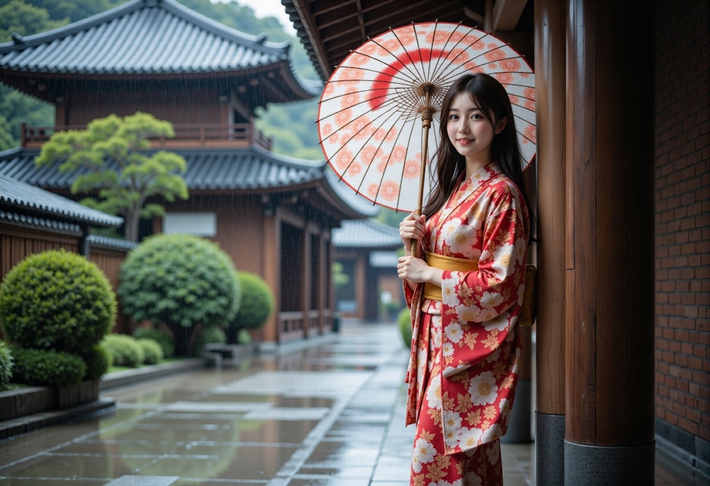 雨音と花衣