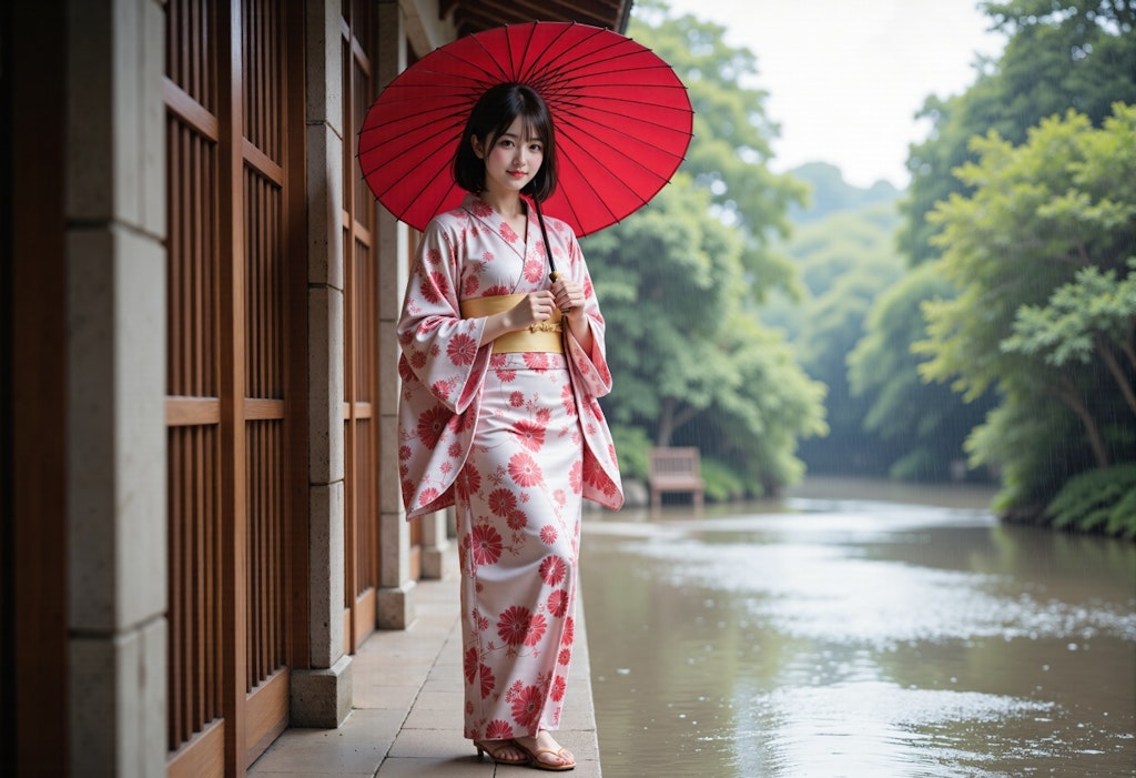 雨音と花衣