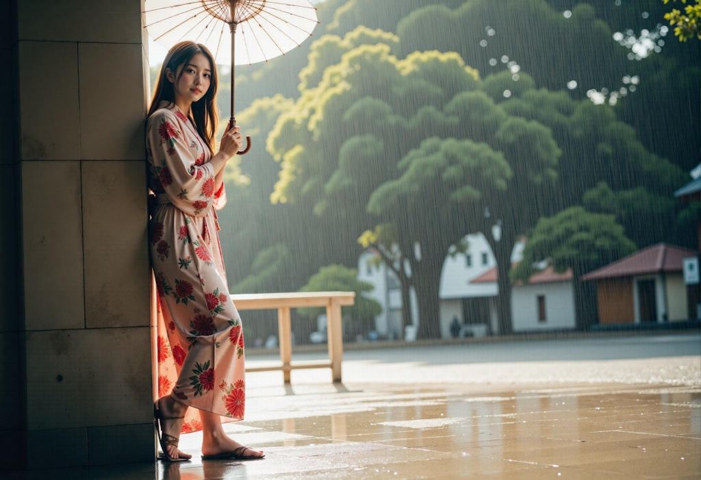 雨音と花衣
