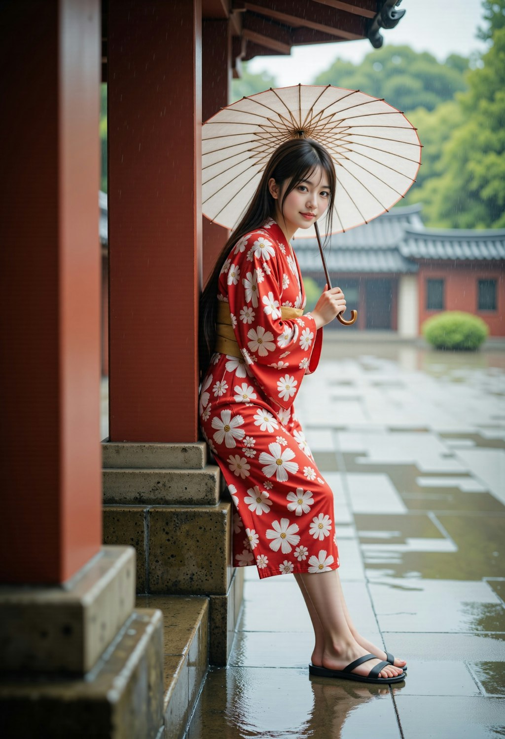 雨音と花衣