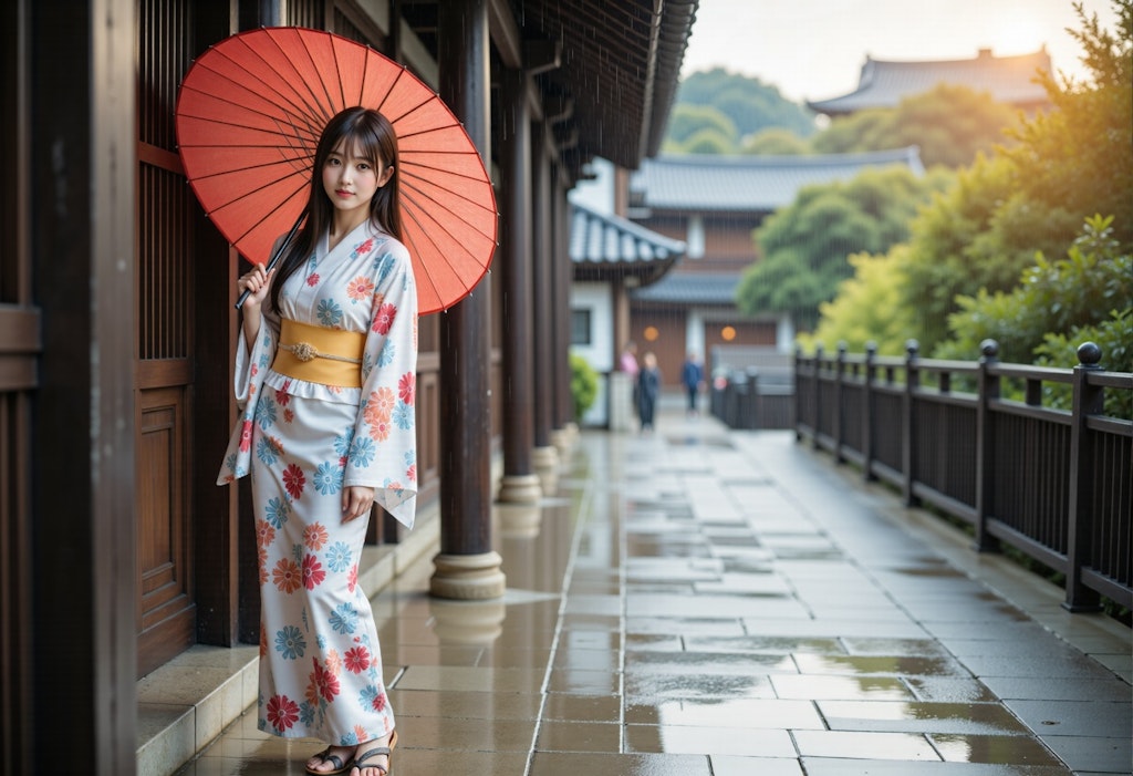 雨音と花衣