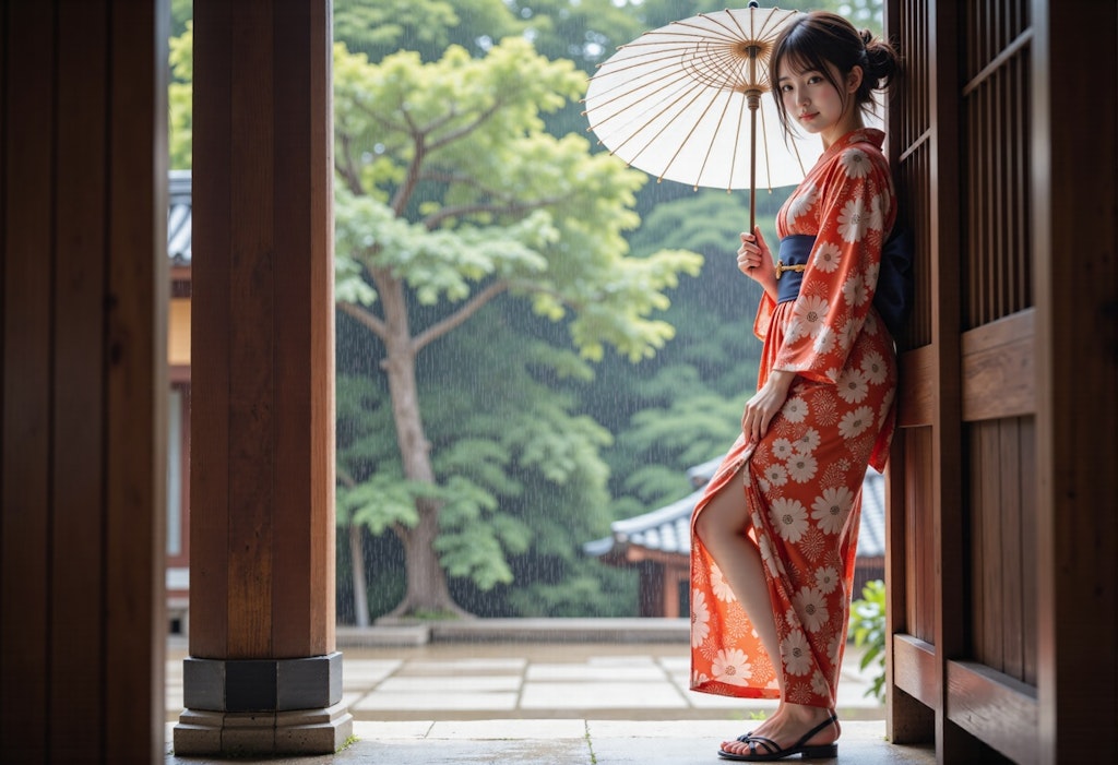 雨音と花衣
