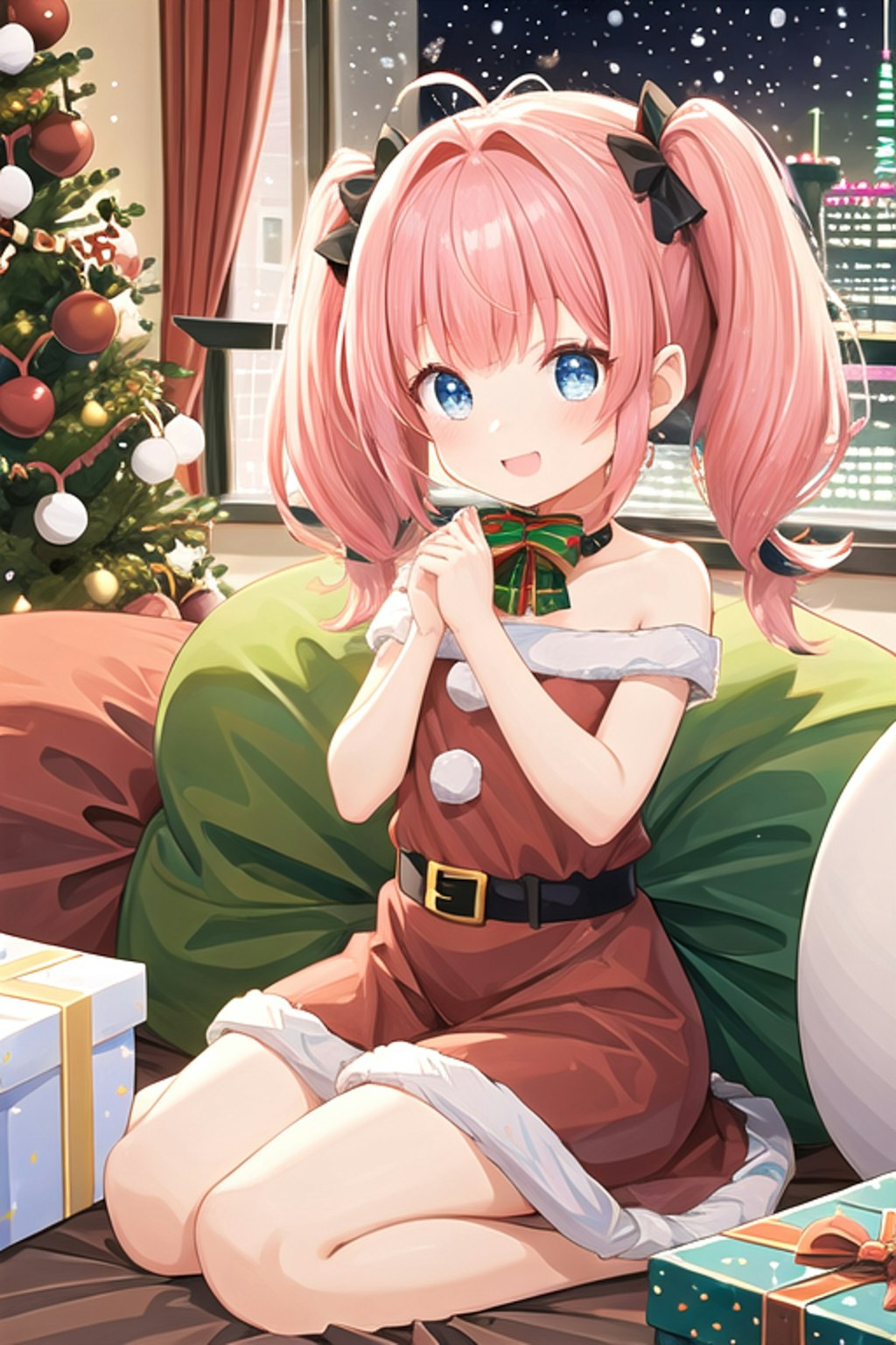 ピンクツインテちゃんとクリスマス