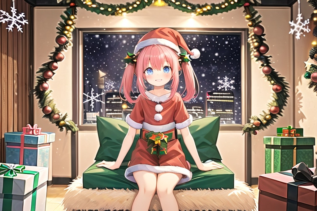 ピンクツインテちゃんとクリスマス