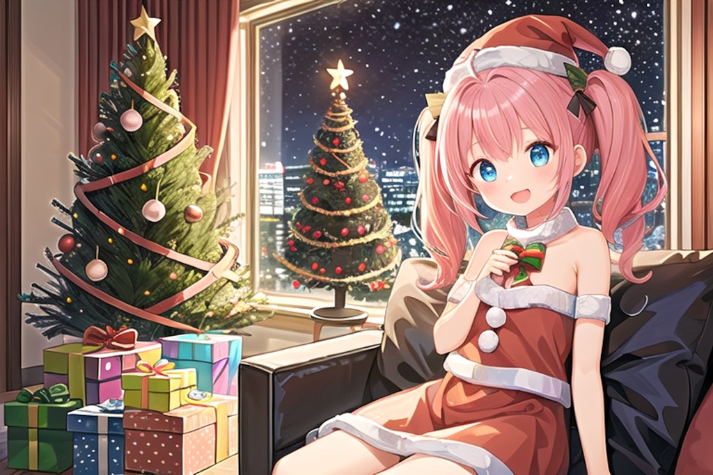 ピンクツインテちゃんとクリスマス