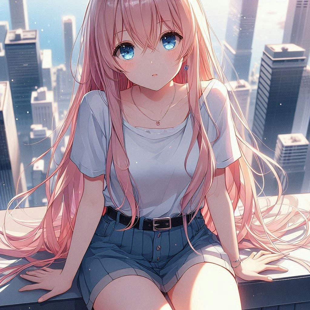 都会の女の子 city girl