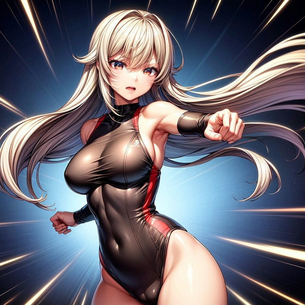 アスリートの女の子