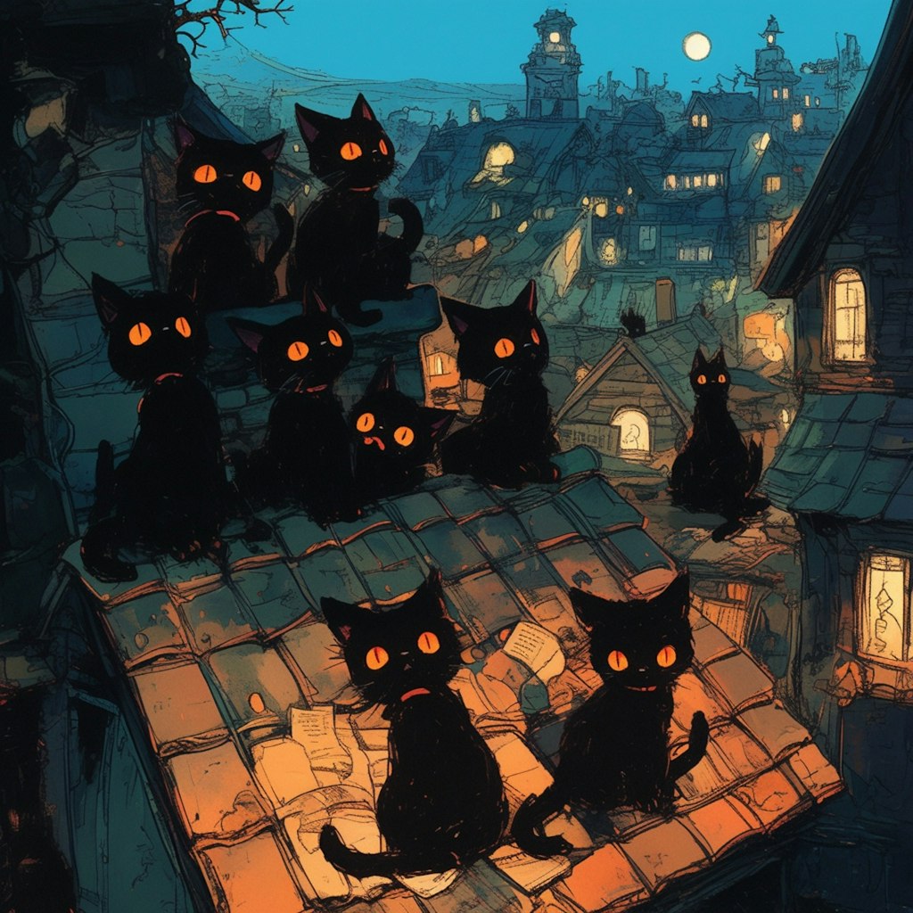 黒猫の夜