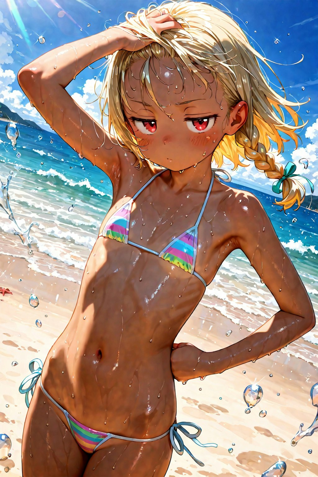 褐色×まな板×マイクロビキニ＝破壊力