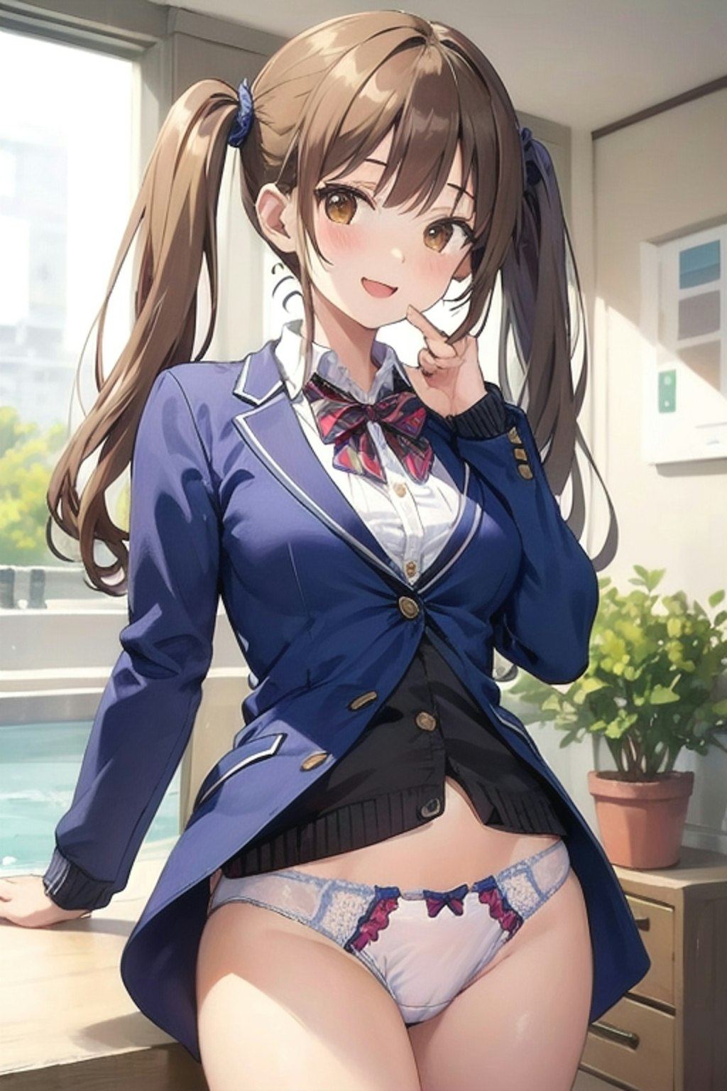 School twintails girl