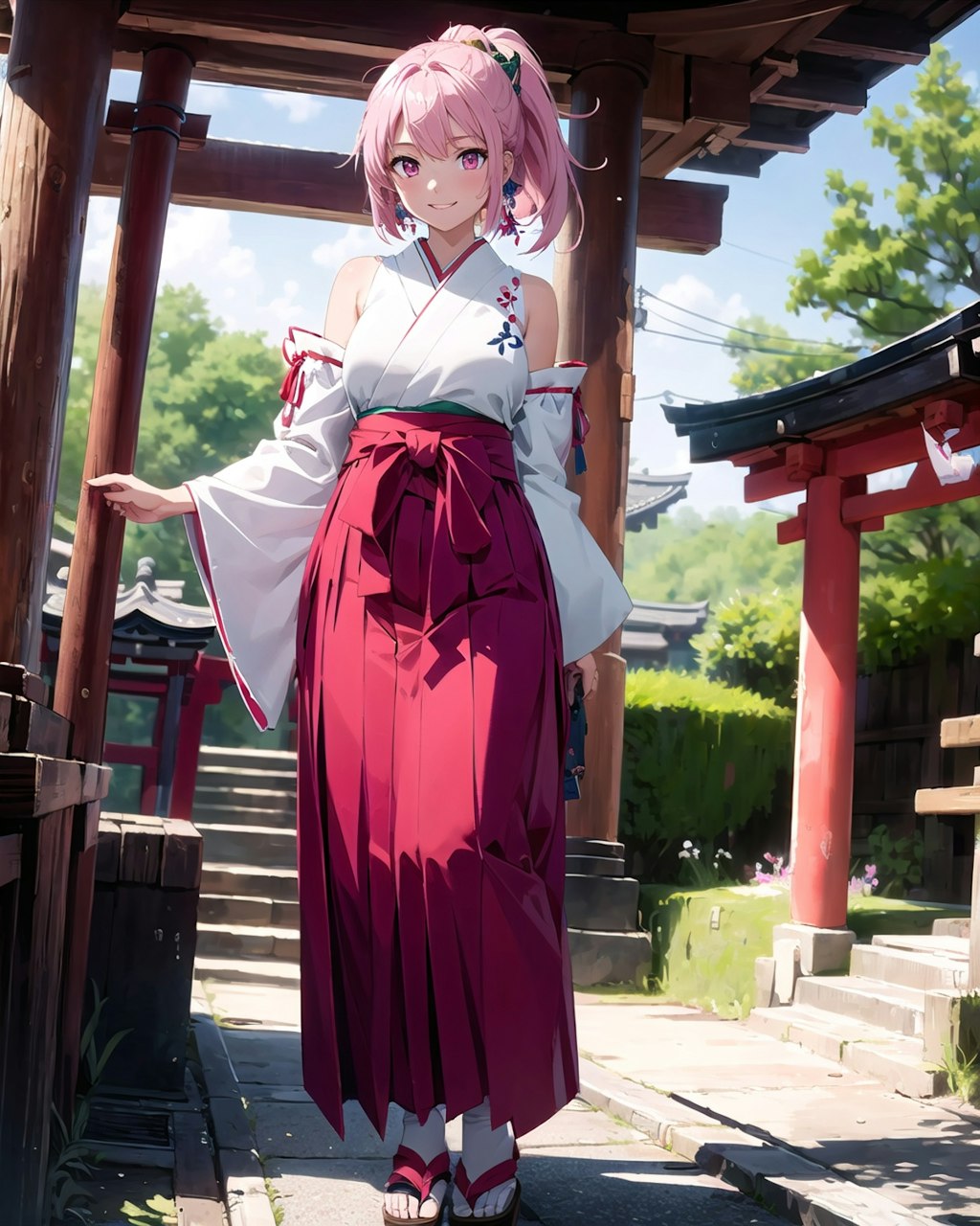 神社の巫女さん