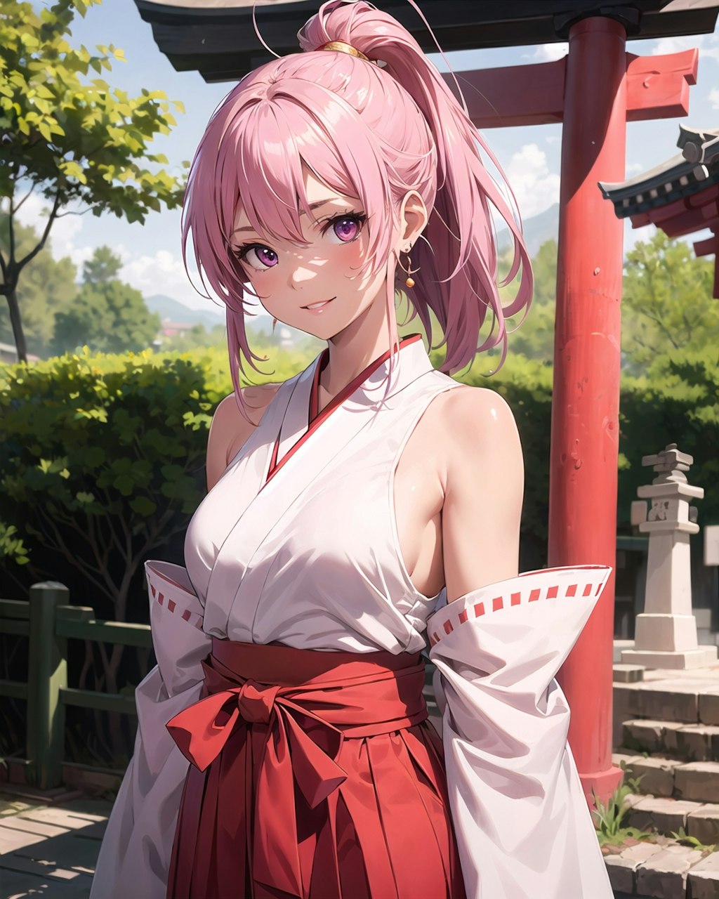 神社の巫女さん