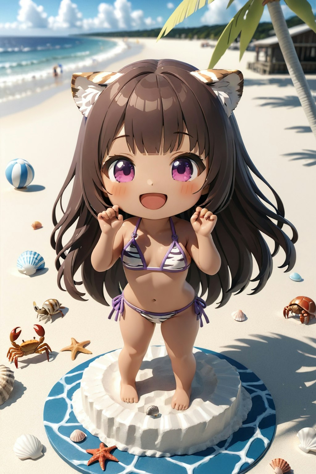 海だぁ～っ🌞🏖👙🐚🫧🦀