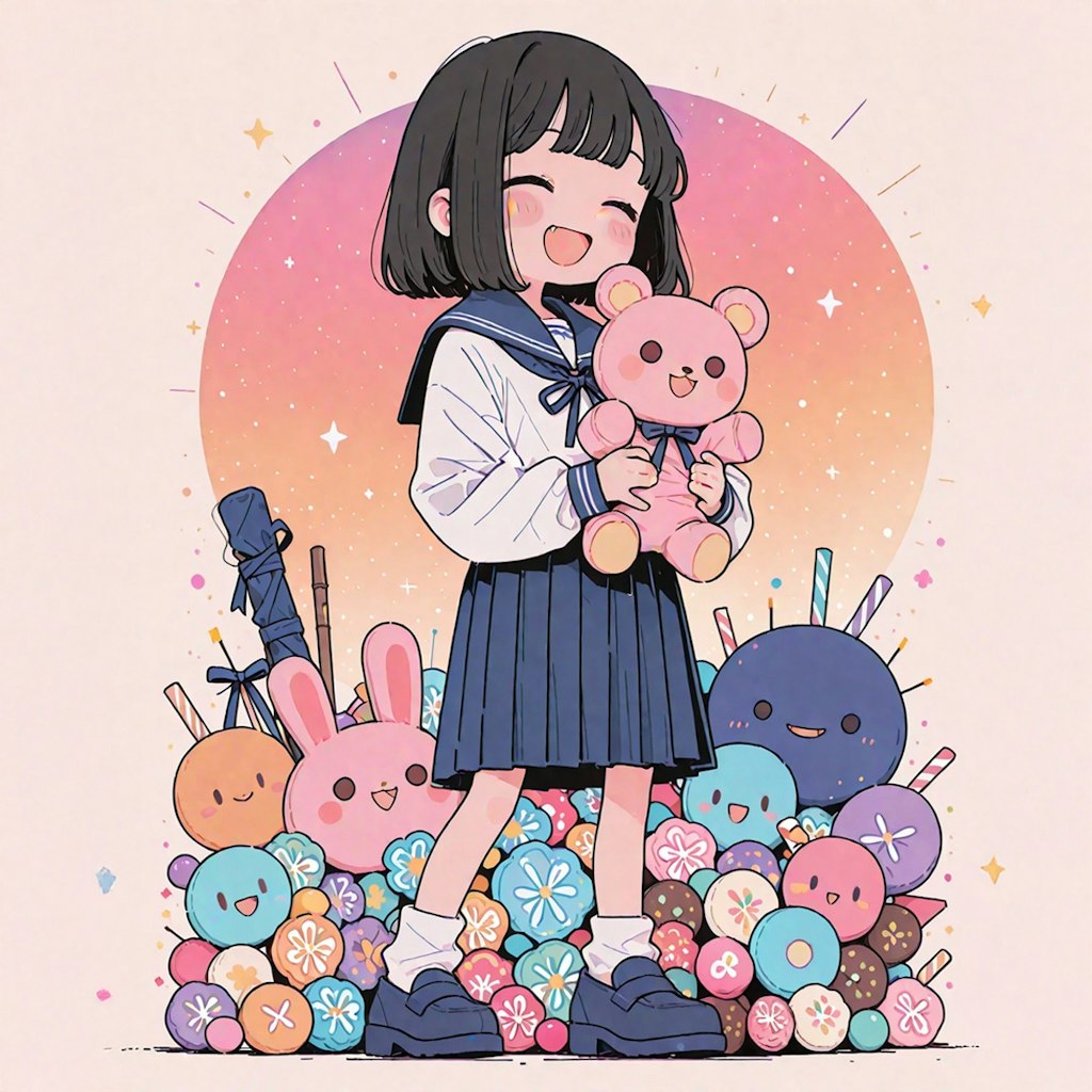 『かっわいい〜！』