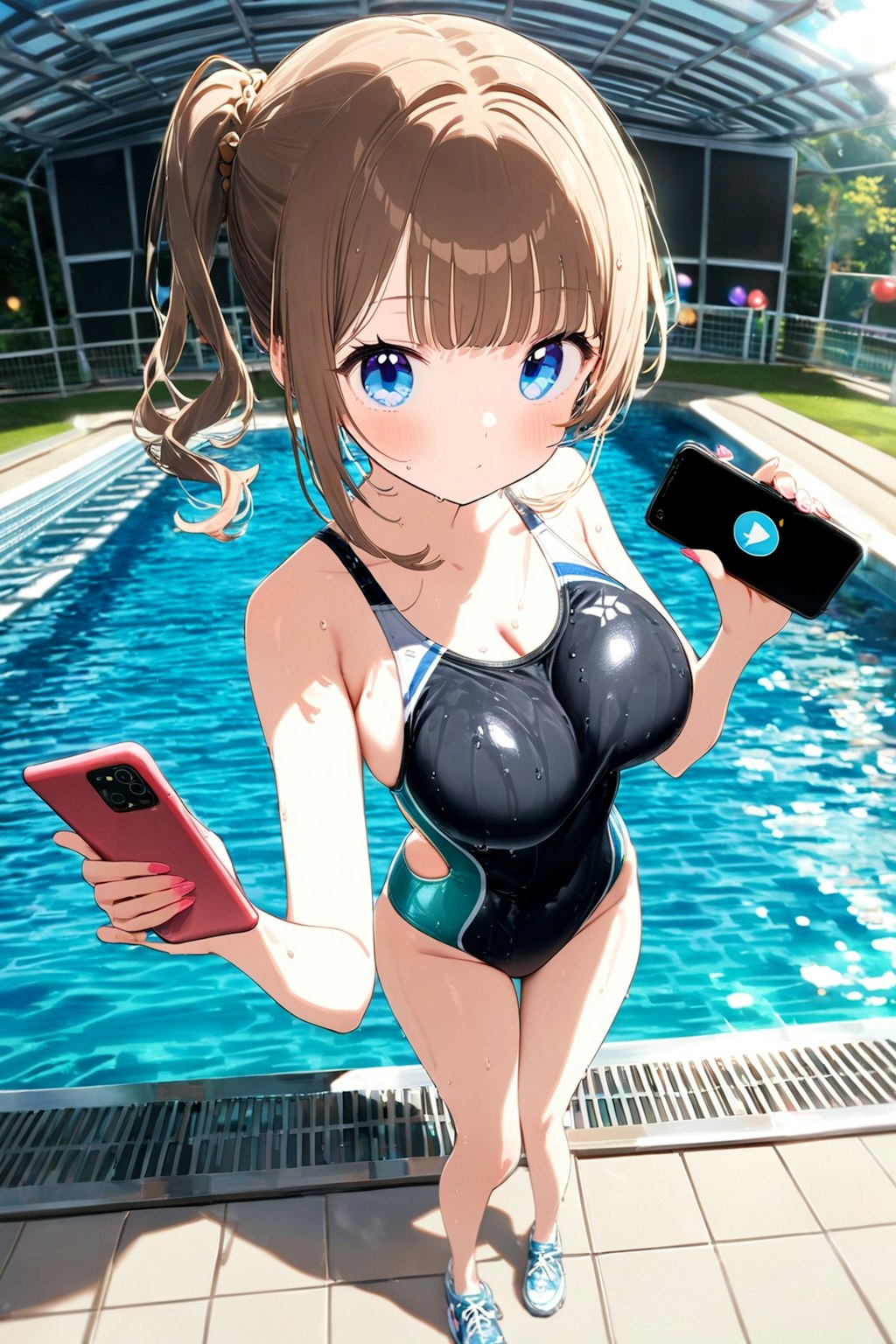 今から、スマホの防水テストをします。