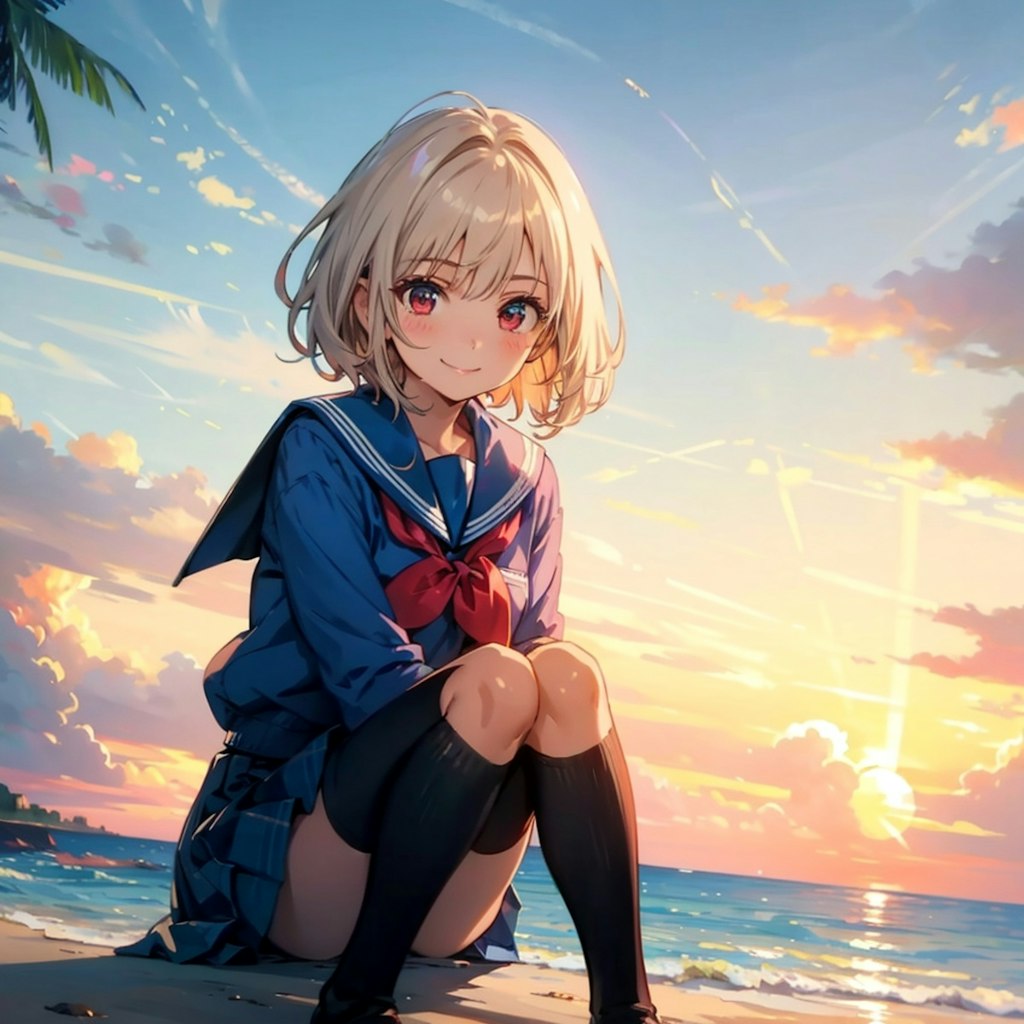夕陽が綺麗