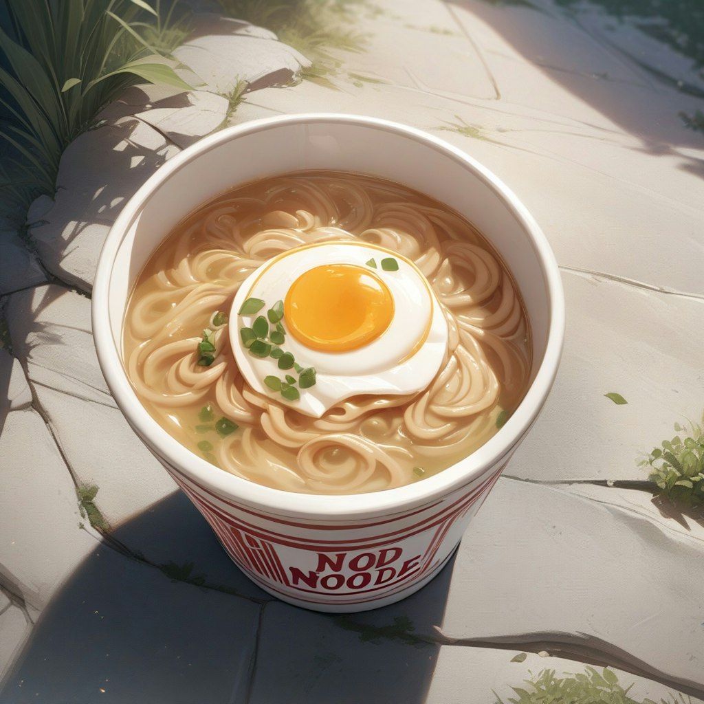 卵入りカップラーメン