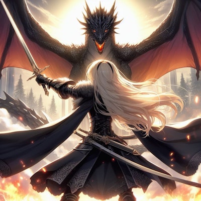 ドラゴン討伐の女騎士さん