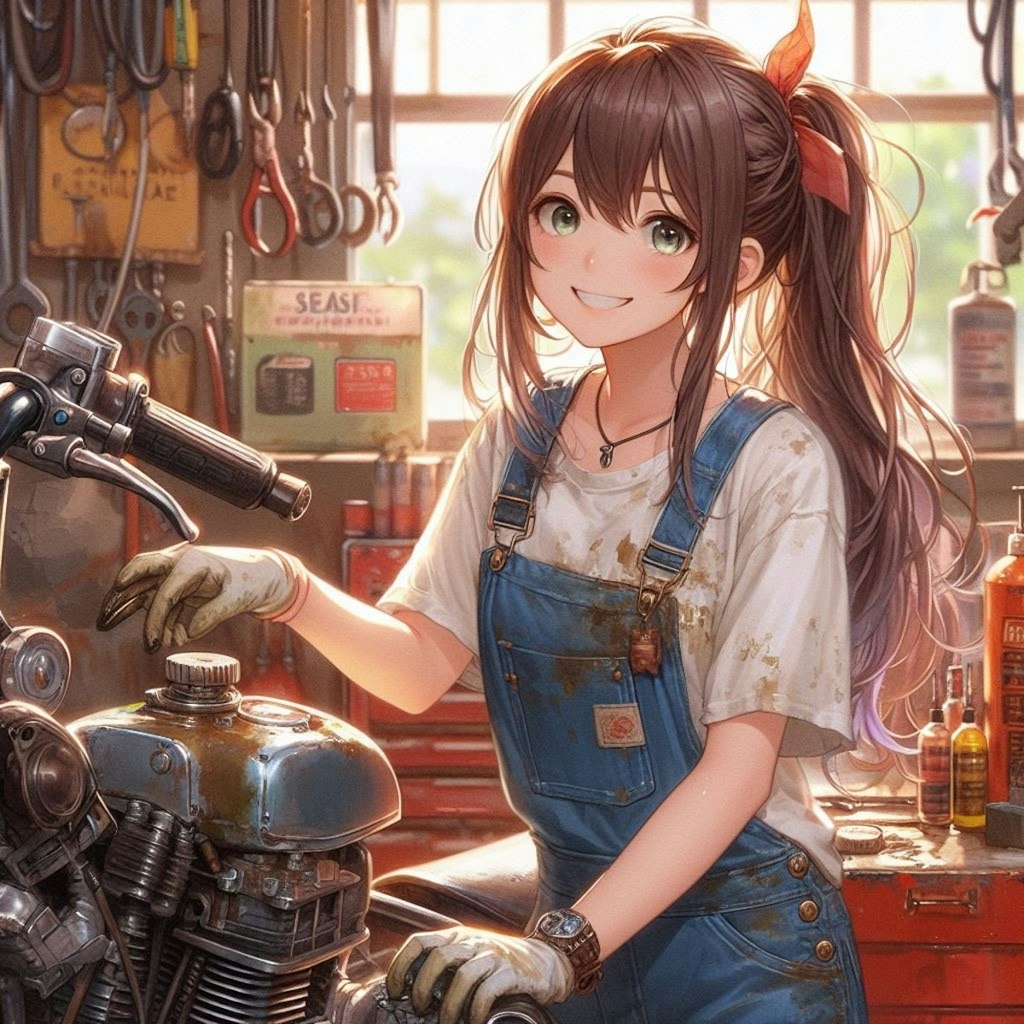 バイク屋のお姉さん