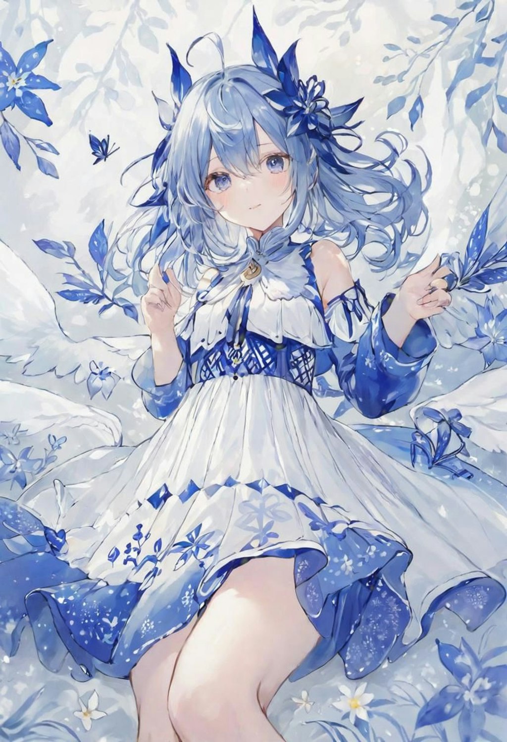 blue(水彩)