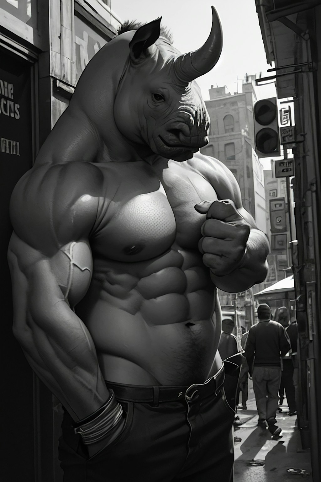 犀男 (Rhinoceros man)