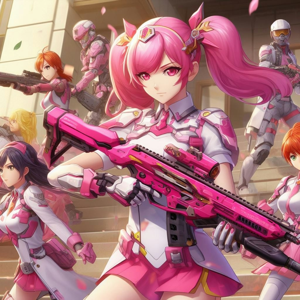 ピンクの銃