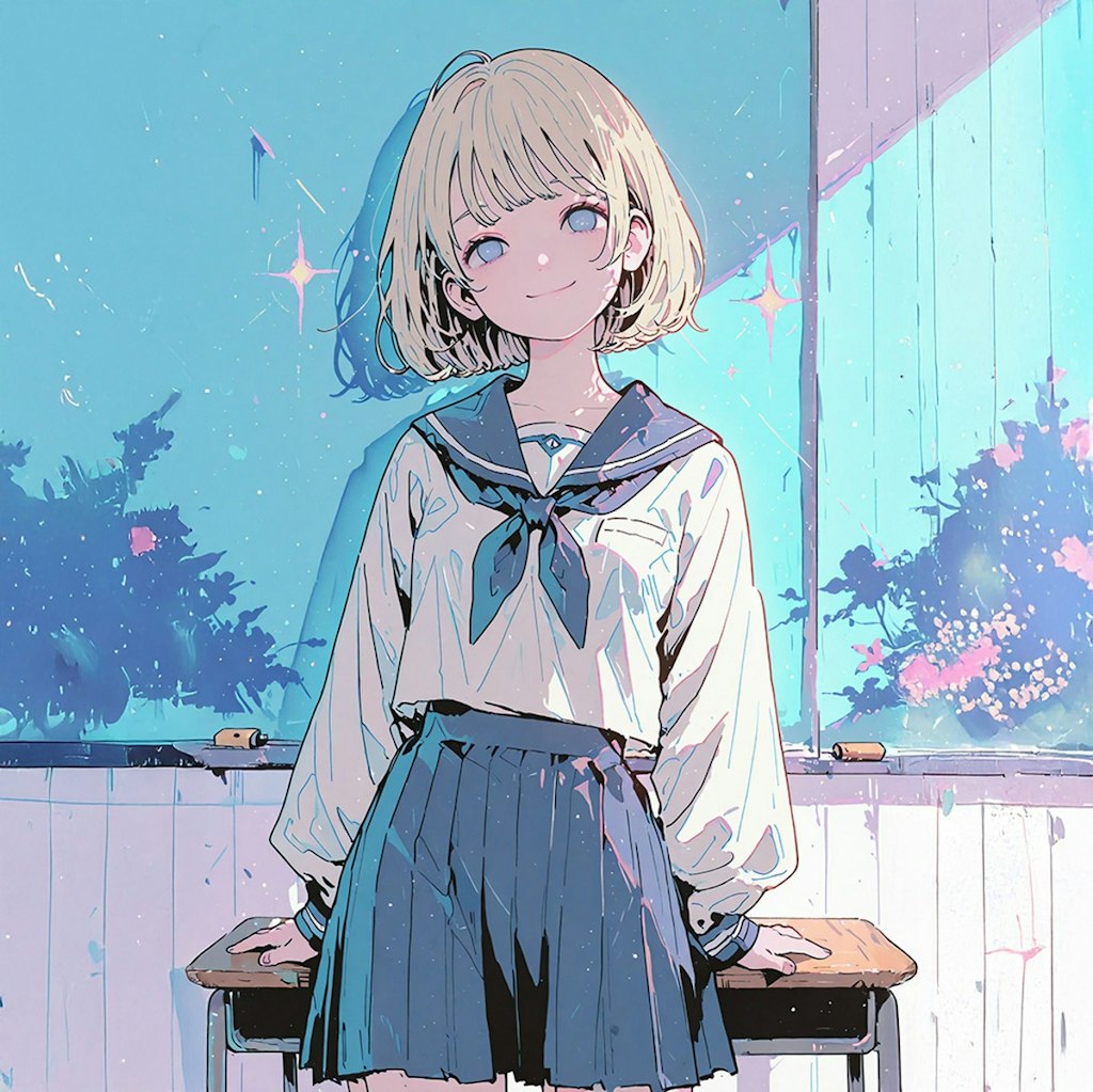 雨降りJK