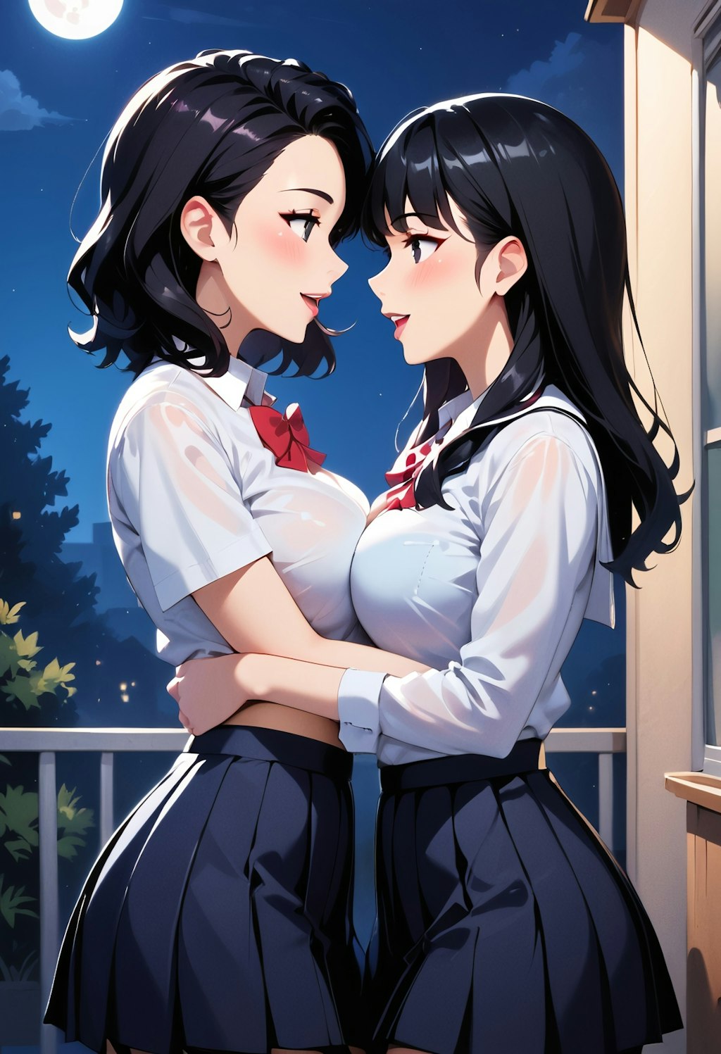 制服の百合