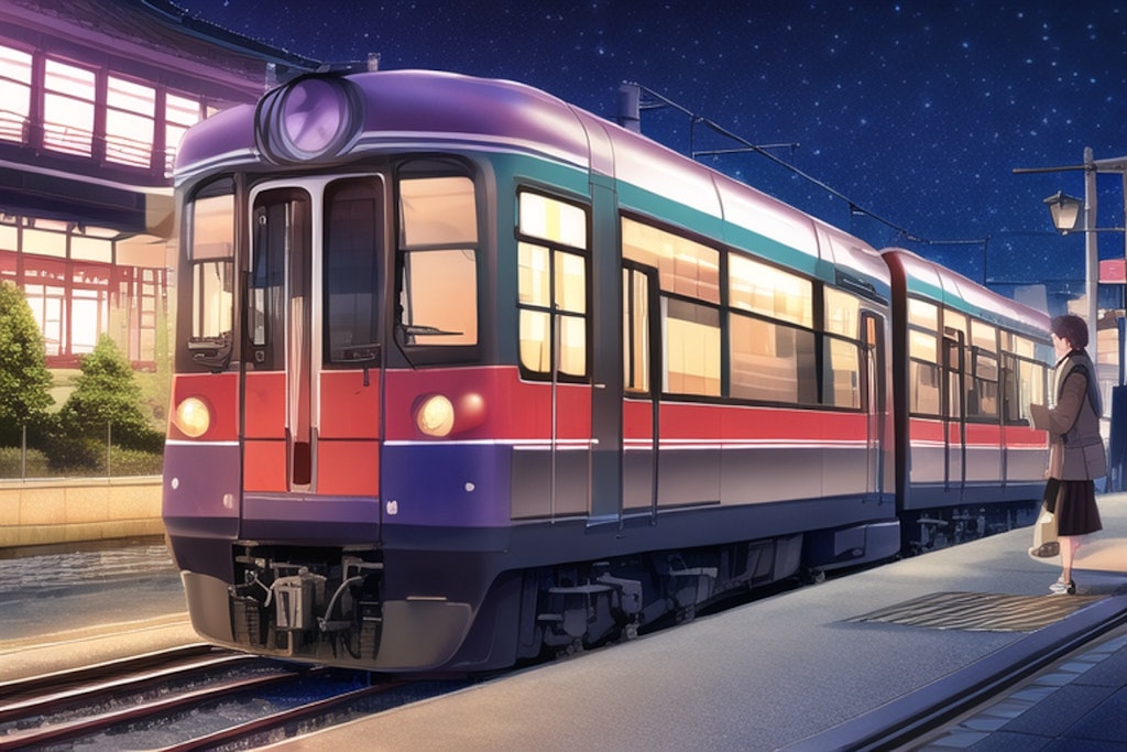 夜の電車