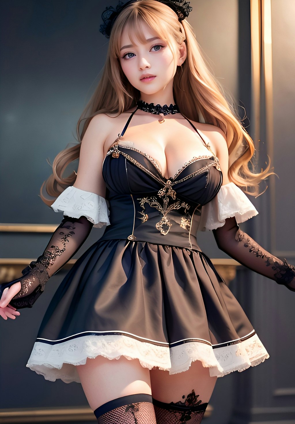 黒ドレス美女たち