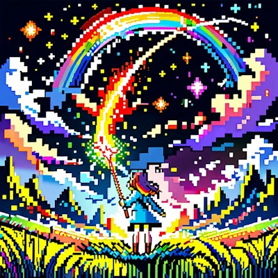 夜空に虹を架ける魔法