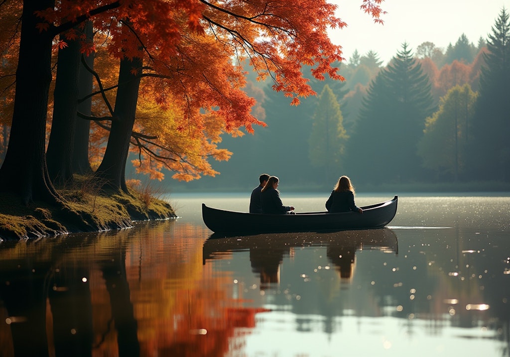 秋の湖